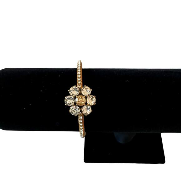 Authentic GUCCI Gold Double G Crystal Rhinestone Bracelet NEW - Picture 15 of 16
